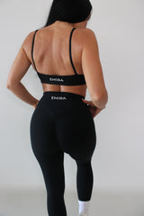 EMIRA SCULPT SCRUNCH TIGHTS BLACK